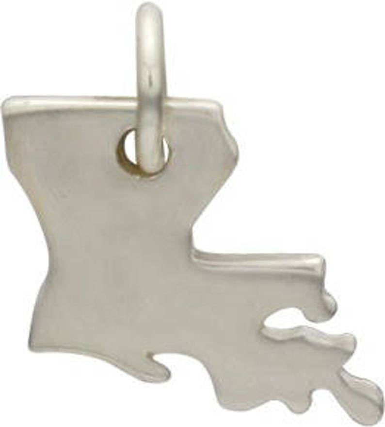 Sterling Silver Louisiana Charm