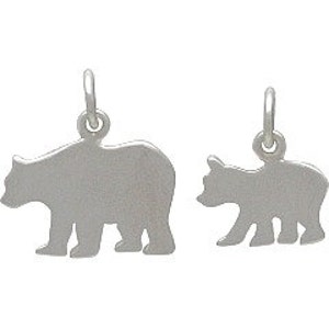 thumbnail image 2 of Sterling Silver Mama Bear Charm For European Bracelets – S925, With Zircon 2 of 4