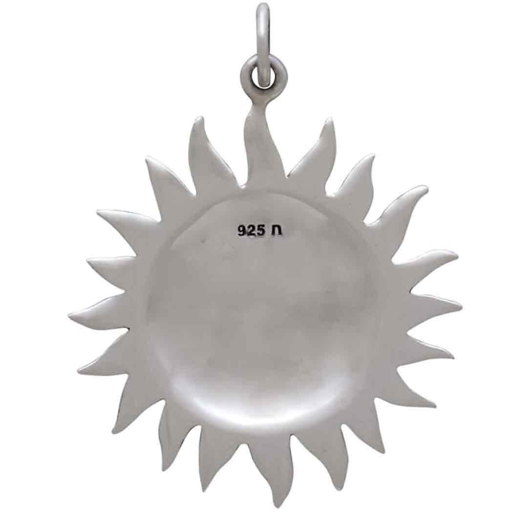 Sun Pendant. 925 Sterling Silver or Solid Bronze Smiling Sun Etsy
