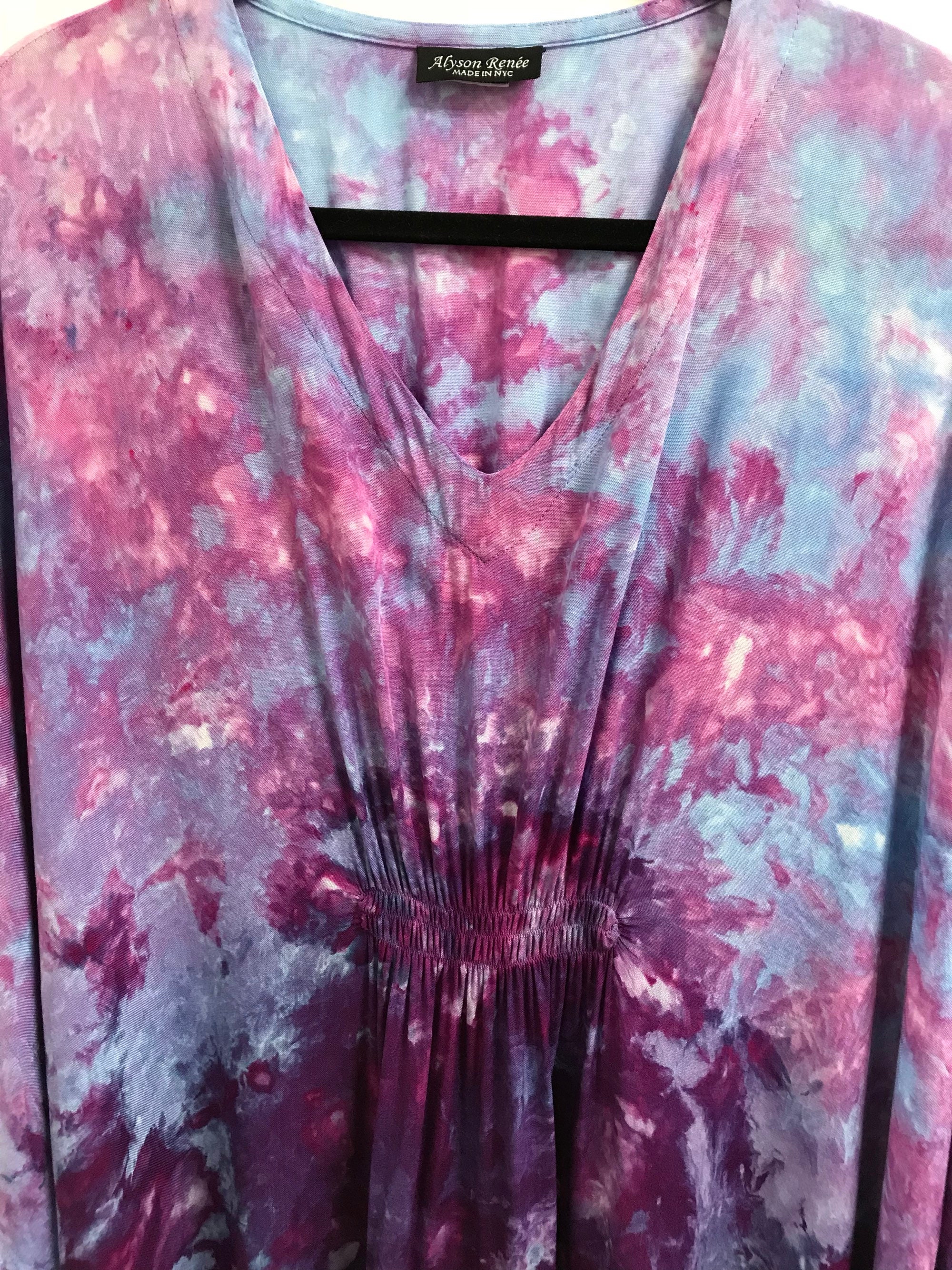 Tie dye boho dress Boho Maxi dress Purple caftan dress Tie | Etsy