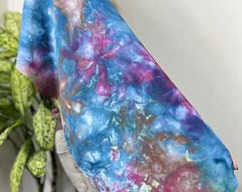 Colorful tie dye scarf, bamboo tie dyed scarf, Tie dye accessories, colorful boho scarf, tie dye accessory, holiday gifts for her