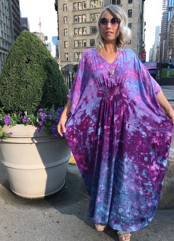 tie dye maxi dress