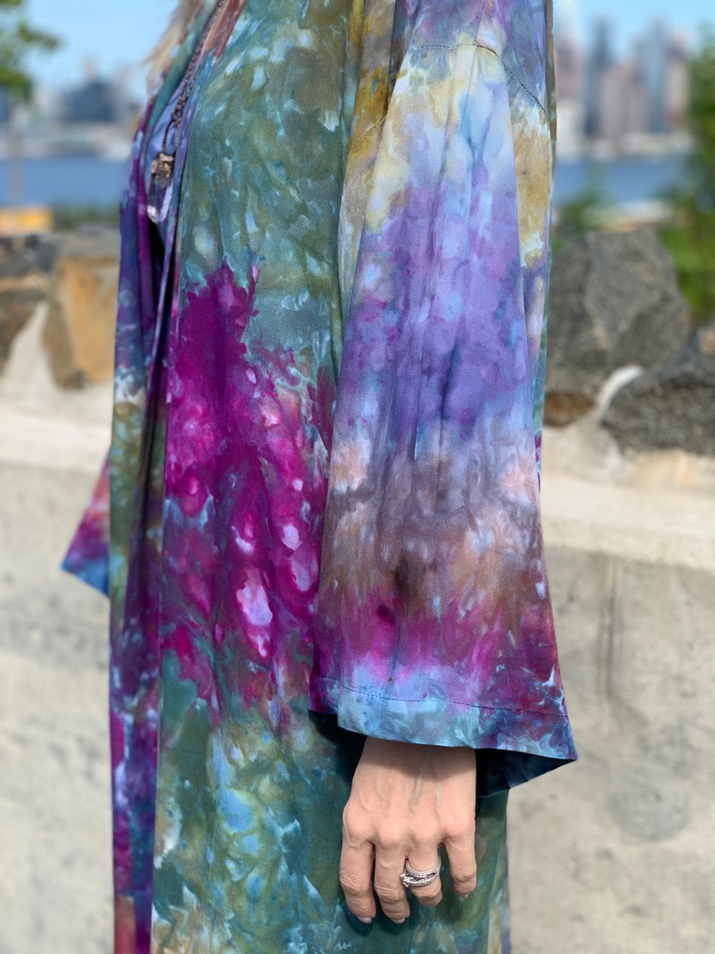 Colorful kimono robe Tie dyed kimono robe colorful kimono Etsy