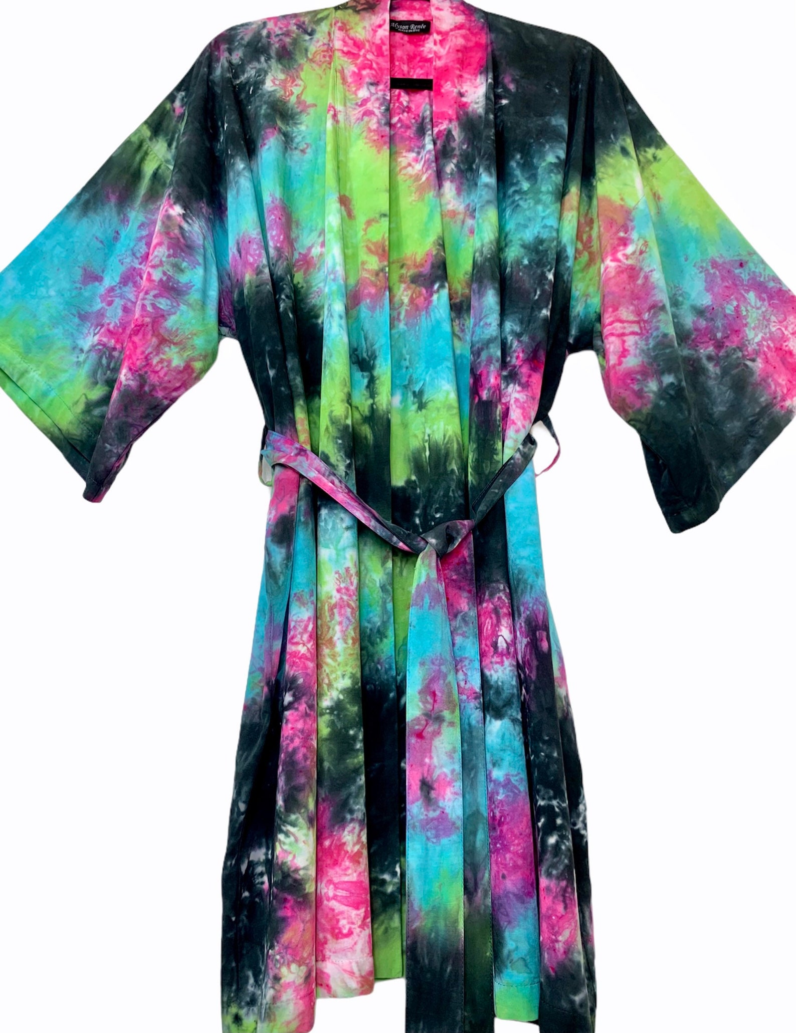 Colorful Tie dye robe colorful kimono robe boho kimono Etsy