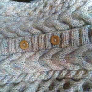 Aran knitted children hoodies image 7