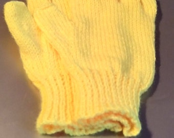 Men's Knitted Neon Fingerless gloves