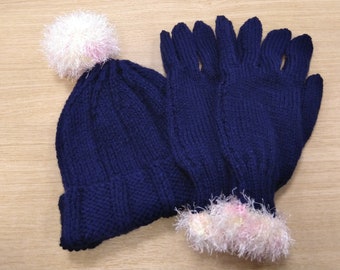 Hat and glove set