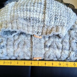 Aran knitted children hoodies image 8