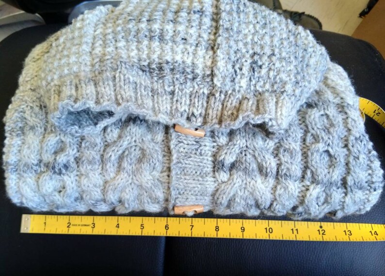 Aran knitted children hoodies image 8