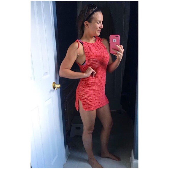 Women's Coral Bathing Suit Cover Up - Etsy