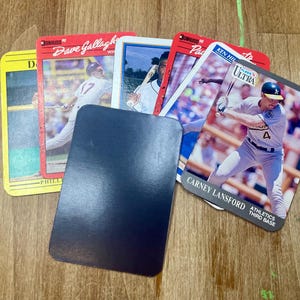 Baseball Card Magnet - 5 Magnet Set - Vintage Baseball Cards - Handmade