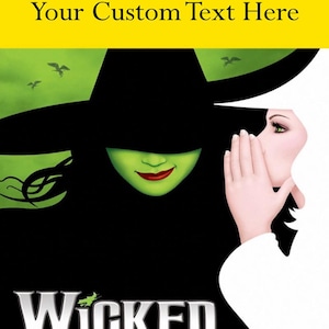 Wicked the Musical Inspired Program Ornament-Made to Order and Customizable-Read Description before ordering