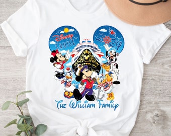 Custom Name Ddisney Cruise 2024 Shirt,Mickey And Friends Cruise Line Shirt Family Vacation Tee Magic Kingdom Matching Shirt For Cruise Lover