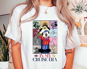 Ddisney In My Cruise Era Shirt,Mickey And Friends Cruise Line Shirt Family Vacation Trip Tee Magic Kingdom Matching Shirt For Cruise Lover