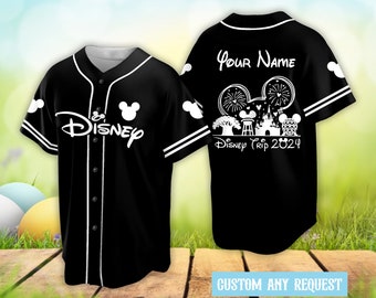 Custom Ddisneyland Baseball Jersey Ddisney Vacation Matching Shirt Personalized Ddisney Baseball Game Day Outfit For Baseball Fan Player