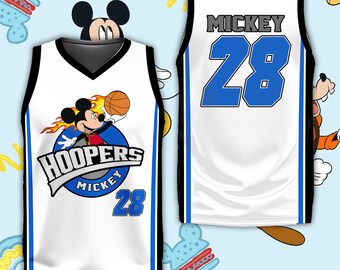 Custom Ddisney Mickey Mouse Game Day Basketball Jersey Ddisney Cartoon B-Ball Jersey Mickey Basketball Outfit For Basketball Fan Lover