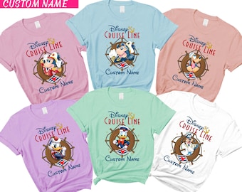 Personalized Disneyy Cruise Line Shirt, Mickey And Friends Cruise Line Shirt Family Vacation Trip Tee Let's Cruise Gift For Cruise Lover