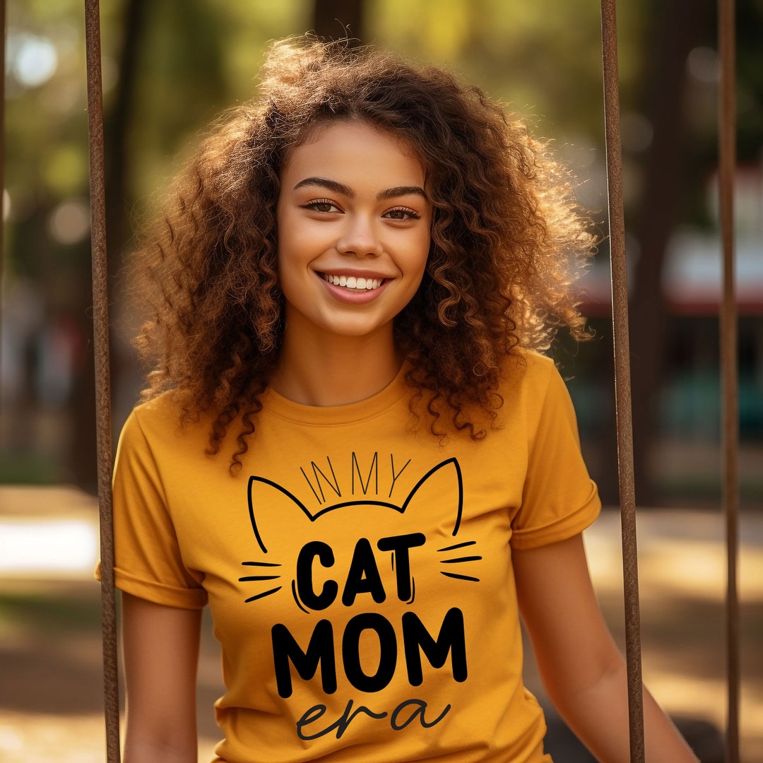In My Cat Mom Era Shirt Mom Era Shirt Cat Mom Shirt Cat Mom Etsy