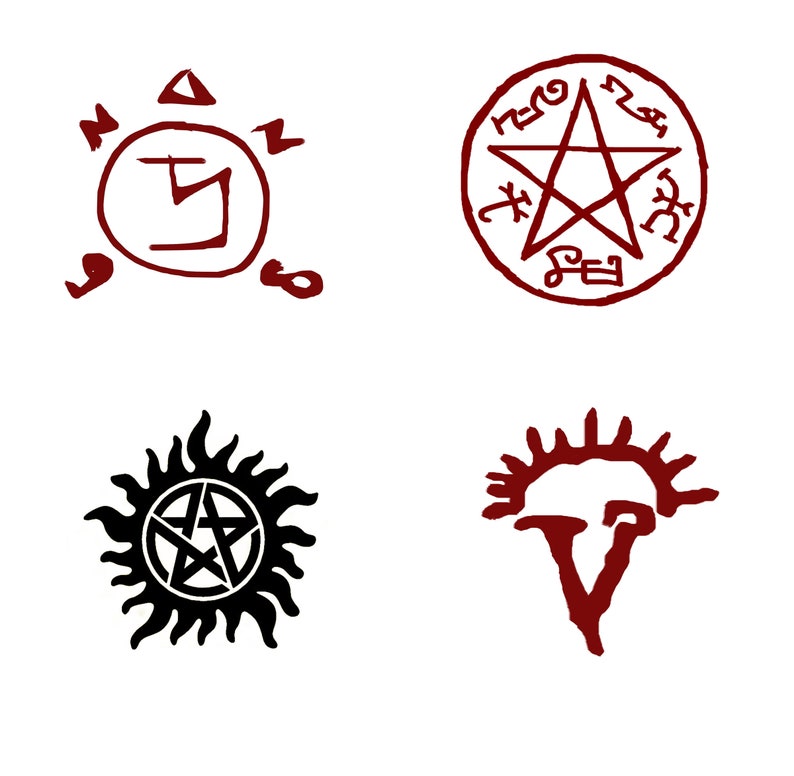 Тату из сверхъестественного эскиз