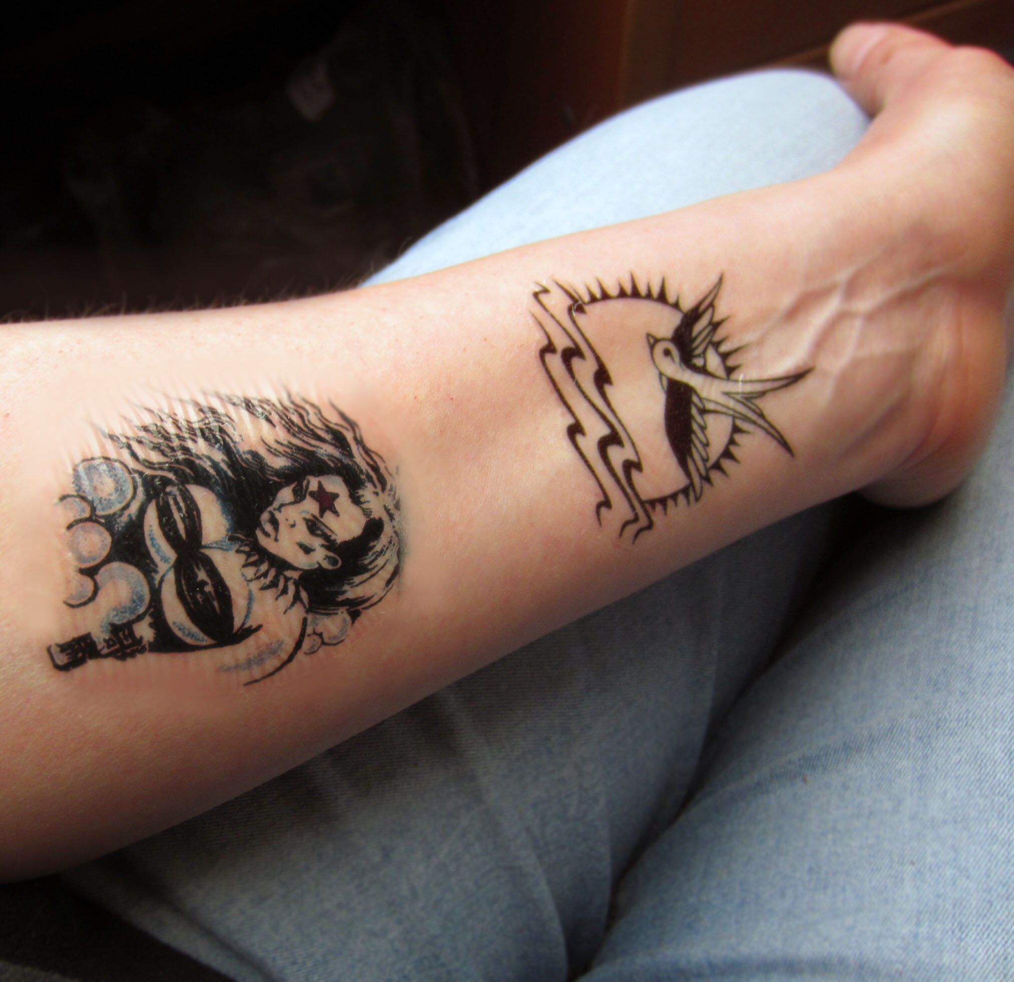 Billy Idol TATTOO Octobriana Lady X 3 Temporary Tattoo's + 1