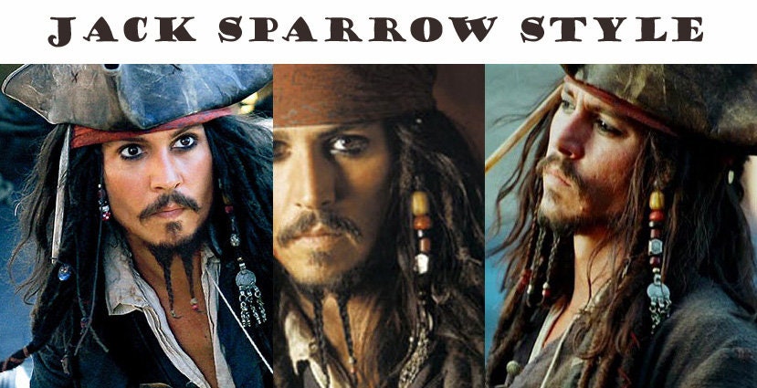 Pirate Hair Beads, Wallet Chain Charm, Jeans Charm, Tooth Tusk Charm, Jack  Sparrow Style Beads, Dreadlocks Charm 
