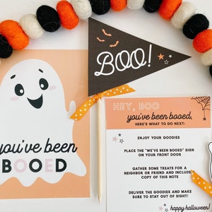 Afdrukbaar je bent uitgejouwd, je bent uitgejouwd kit, Halloween Tags, Halloween Boo Kit, we zijn uitgejouwd, uitgejouwd teken, Instant Download