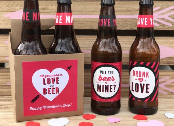 Valentines Day Beer Labels Valentine s Day Gift for Him Funny Valentines Day Gift for Men Valentine for Husband Valentine for Boyfriend Etsy