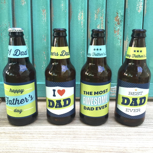 Fathers Day Beer Labels, Gift for Dad, Fathers Day, Gift for Him, First Fathers Day, Fathers Day Gift from Wife, Dad Gifts, Beer Sticker