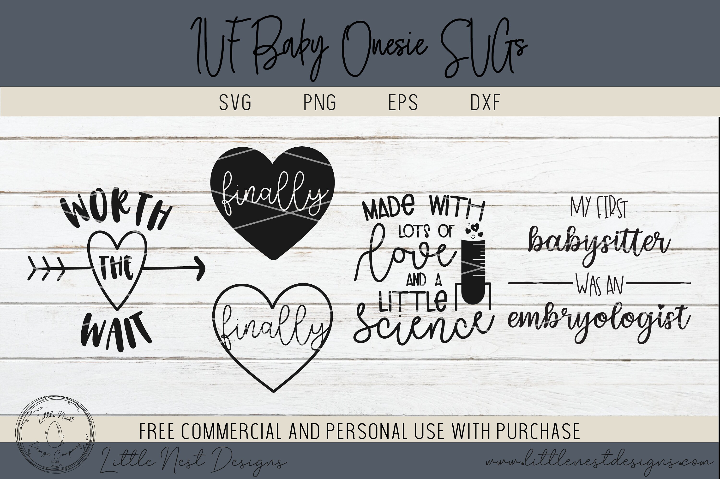 Download Ivf Baby Onesie Svg Bundle My First Babysitter Was An Etsy