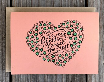 Quote on a card | Etsy