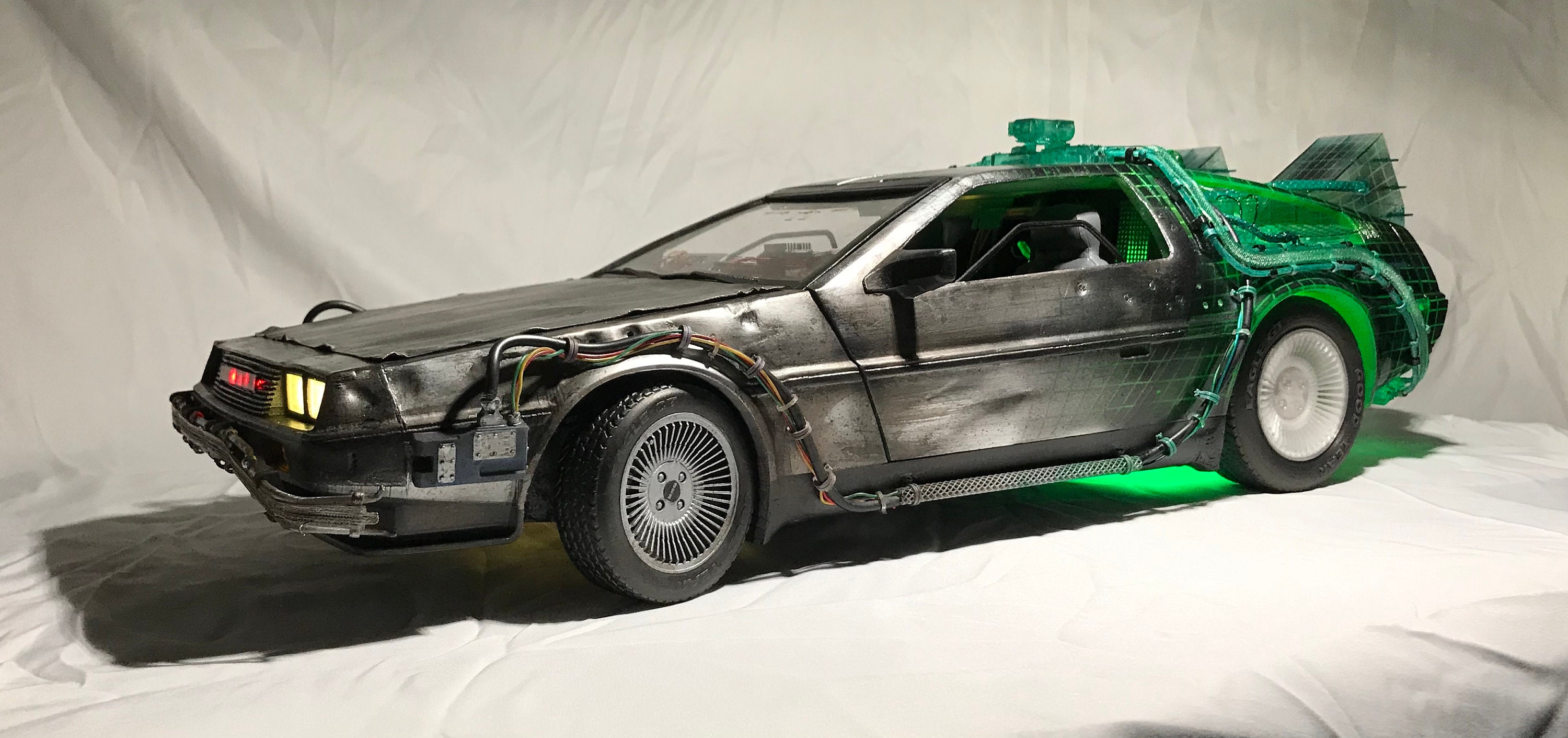 Vitrine En Verre 3mm Pour Maquette DeLorean 1/8 Eaglemoss - Protection Et Exposition