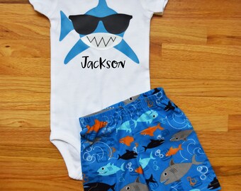 baby boy shark outfit