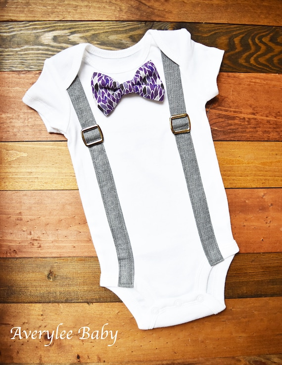 Purple Baby Wedding Outfit Baby Boy 