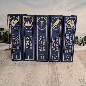 A Game of Thrones Rebound Collector's Edition | Handmade Rescued Hardcover | Custom Fantasy Book | Book Lover Gift | The Bookwyrm Bindery