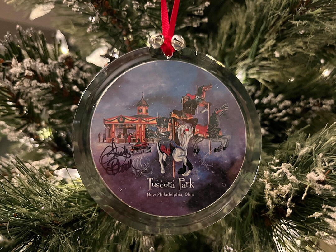 Tuscora Park Carousel Christmas Ornament SIGNED Etsy