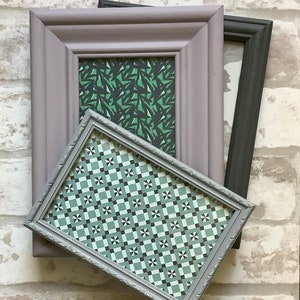 Shabby chic style frames |Frames | chalk painted frames | up-cycled photo frames