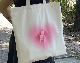 Oscar Wilde Heart Bookish Tote Bag. Book Lover Gift. Author Tote Bag.