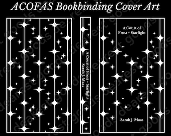 ACOFAS Cover Art Cricut Design Space Digital Download PNG. Penguin Classics Inspired ACOTAR Cover Design for Bookbinding Frost and Starlight