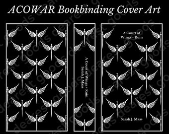 ACOWAR Cover Art Cricut Design Space Digital Download PNG. Penguin Classics Inspired ACOTAR Cover Design for Bookbinding. Wings and Ruin Art