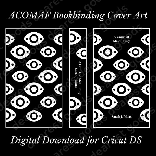 ACOMAF Cover Art Cricut Design Space Digital Download PNG. Penguin Classics Inspired ACOTAR Cover Design for Bookbinding. Mist and Fury Art