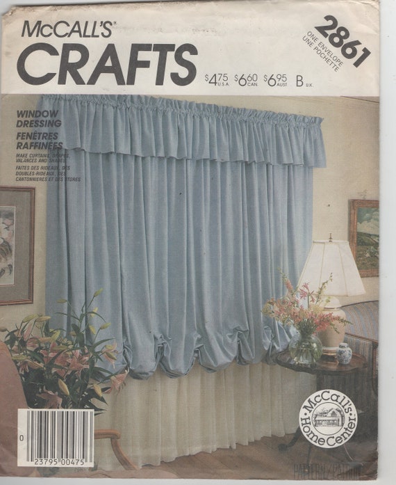 Window Dressings Sewing Pattern Booklet Curtains Valances Etsy