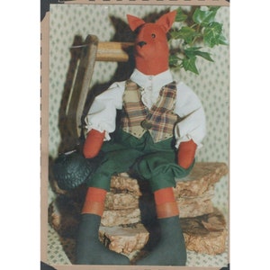 Fox A Hunting We Will Go Sewing Pattern By Thimble Stitchin 16&quot; Tall