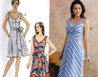 Misses Dress and Sash Sewing Pattern  Sizes 14, 16, 18, 20, 22 Butterick 6673  Uncut