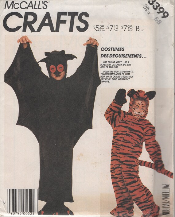 Bat And Cat Halloween Costume Sewing Pattern Sizes 6 8 Etsy Bat And Cat Halloween Costume Sewing Pattern Sizes 6 8 Etsy