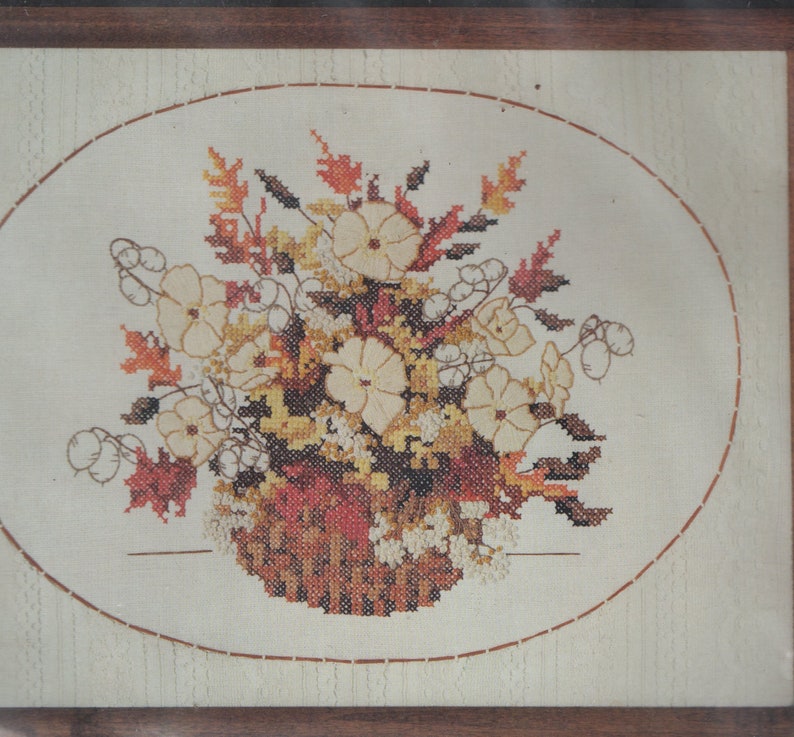 Oval Lace Floral Counted Cross Stitch Kit by Dimensions Etsy