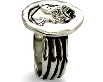 Replica coin Silver ring