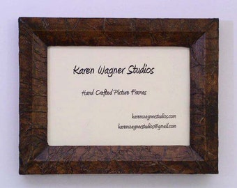 Brown Simulated Leather Picture Frame