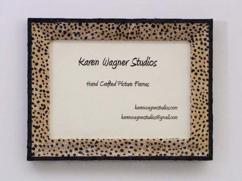 Cheetah Picture Frame Etsy