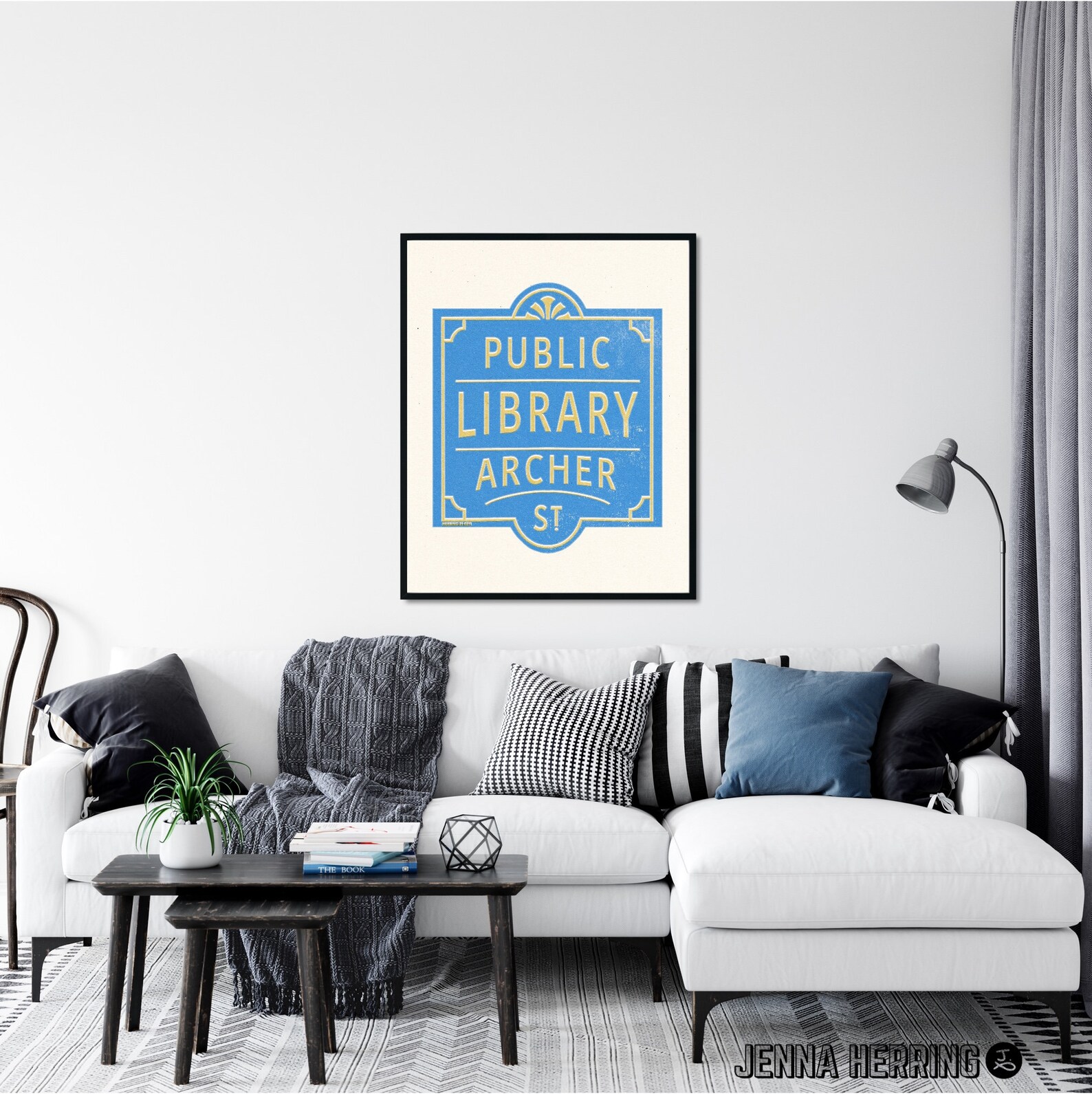 Public Library Black Wall Street Art Vintage Print Matchbook Etsy UK