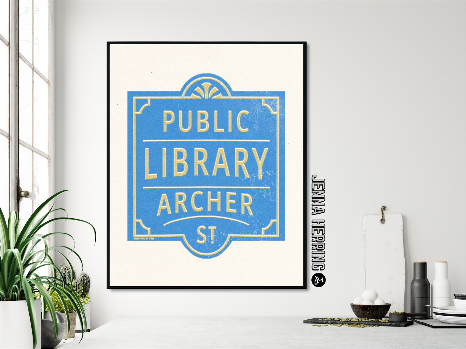 Public Library Black Wall Street Art Vintage Print Matchbook Etsy UK